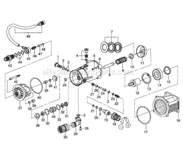 Page C Diagram and Parts List for A2701  Briggs and Stratton Pressure Washer